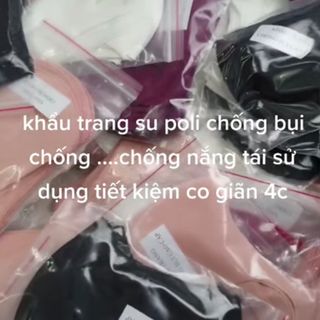 Khẩu trang vải supoli tái sử dụng nhiều lần