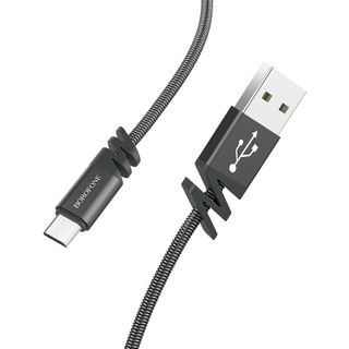 Dây Cáp Sạc Thép Không Gỉ BX27 Borofone Cổng Micro