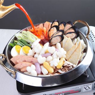 500g Bánh Gạo tokbokki Green Foods Nhân Khoai Lang Hàn Quốc