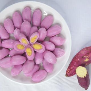 500g Bánh Gạo tokbokki Green Foods Nhân Khoai Lang Hàn Quốc