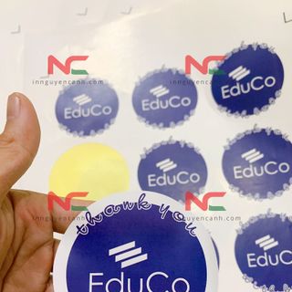 In tem giấy tem sữa tem trong decal các loại mẫu giấy A3