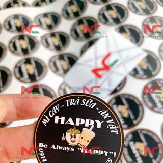 In tem giấy tem sữa tem trong decal các loại mẫu giấy A3