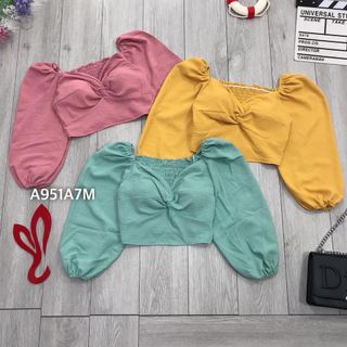 Áo crop xoắn ngực