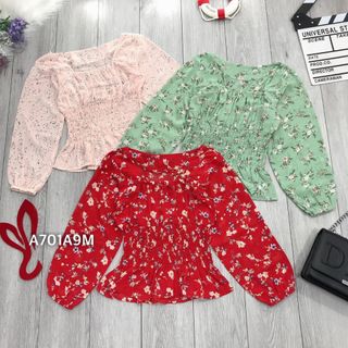 ÁO HOA PEPLUM BO