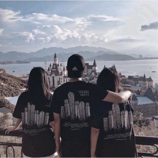 Áo Thun Unisex Tay Lỡ Toà Nhà Cao Ốc