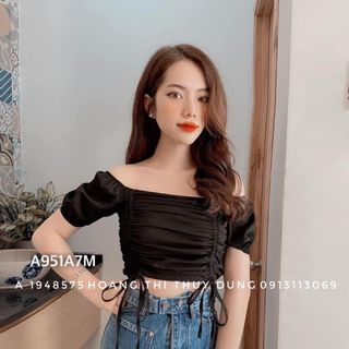 ÁO CROP RÚT DÂY