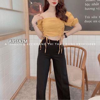 ÁO CROP RÚT DÂY