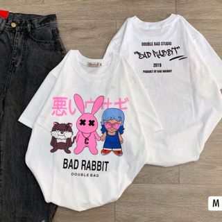 Áo Thun Unisex Tay Lỡ Thỏ Bad Rabbit