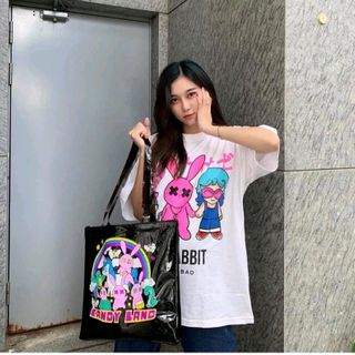 Áo Thun Unisex Tay Lỡ Thỏ Bad Rabbit