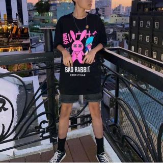 Áo Thun Unisex Tay Lỡ Thỏ Bad Rabbit