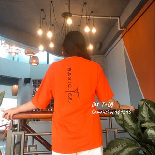 Áo thun basic tee 2 màu form rộng có màu trắng