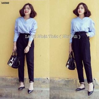 Quần baggy vải thường