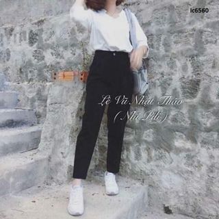 Quần baggy vải thường