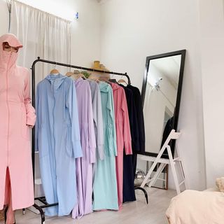Áo nắng nữ dài toàn thân vải thông hơi mát lịm