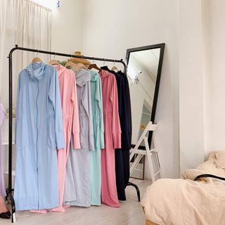 Áo nắng nữ dài toàn thân vải thông hơi mát lịm