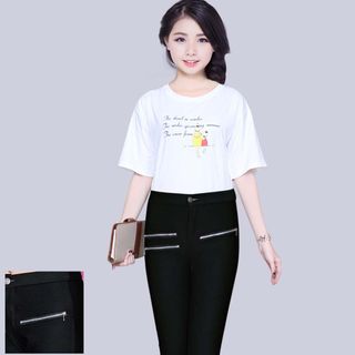 Quần Dài Thun Coton 3 Dây Kéo Lưng Cao Tts Dth03