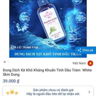 dung dịch xịt khô tinh dầu tràm