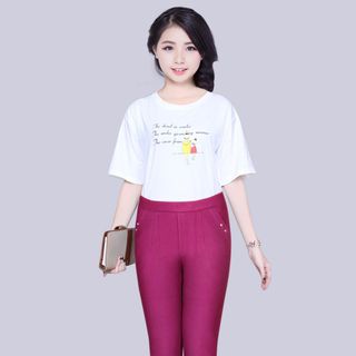 Quần Dài Thun Coton Lưng Chum 2 Nút Túi Tts Dth06