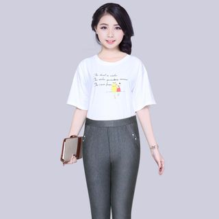Quần Dài Thun Coton Lưng Chum 2 Nút Túi Tts Dth06
