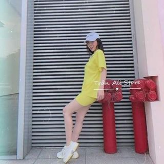 Set bộ áo quần đùi in chữ lưng 7 màu