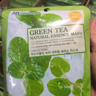 [Auth-Hàn]10 Miếng Mặt Nạ Trà Xanh 3D Foodaholic Hàn Quốc