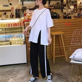 Sét bộ áo xẻ quần 2 rót