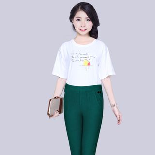Quần Lững Thun Coton 10 Nút Nữ Co Giản Tts ThL02