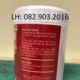 US- C30 CUNG CẤP VITAMIN C ĐẬM ĐẶC CHO TÔM CÁ