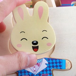 Ghép hình thông minh thời trang thỏ / gấu