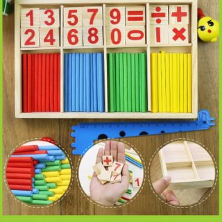 Bộ que tính kèm thẻ số 2 trong 1