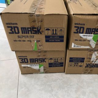 Khẩu trang 3D unicharm chính hãnh 100