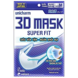 Khẩu trang 3D unicharm chính hãnh 100