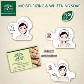Soap De Leaf Thanaka trị mụn 100g Thái Lan