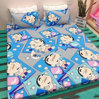Ga gối poly cotton m2/m6/m8/2m2 1 ga và 2 vỏ gối nằm