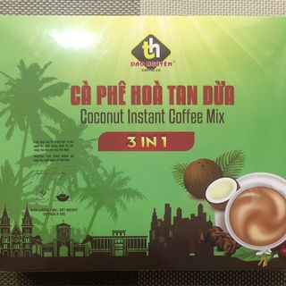 Cà phê hoà tan dừa 3 in 1 Đào Nguyên giá sỉ