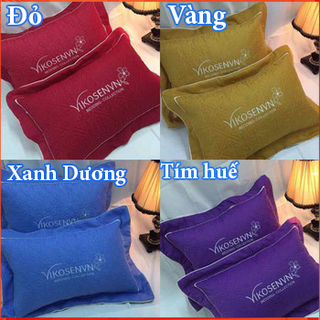 Vỏ gối thêu Satin trần bông có khóa kéo Xem ảnh