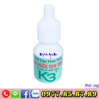 Kem chấm mụn K3 siêu tốc Ngừa sẹo thâm Se khít lỗ chân lông 12g