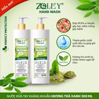 NƯỚC RỬA TAY KHÁNG KHUẨN 300ML HƯƠNG TRÀ XANH giá sỉ