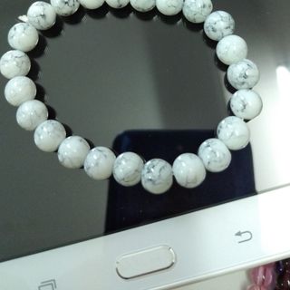 Chuỗi đeo tay vòng 8li màu xám