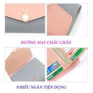 Bóp Ví Nữ Dáng Ngắn Cầm Tay MIKITA Khóa Mầm Cây Mới VD11
