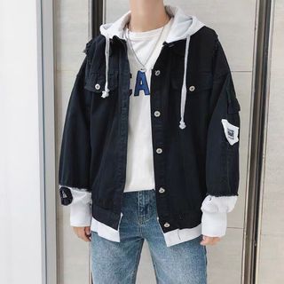 Áo khoác jean nam phối m3