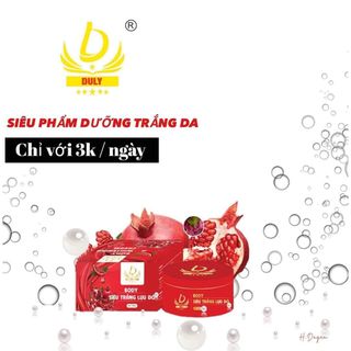 Body siêu trắng lựu đỏ Duly