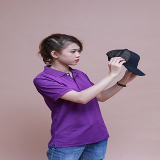 Áo thun nữ cổ trụ trẻ trung