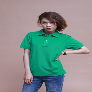 Áo thun nữ cổ trụ trẻ trung