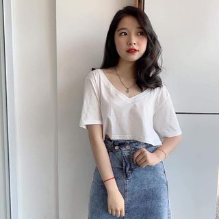 Áo cloptop cổ tim