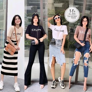 Áo thun CELINE cotton giá sỉ - -