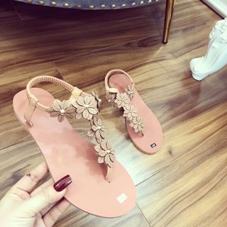 Giày sandal mảnh hoa xinh