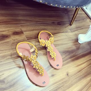 Giày sandal mảnh hoa xinh