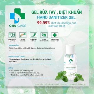 GEL RỬA TAY CHUCARE 60ML