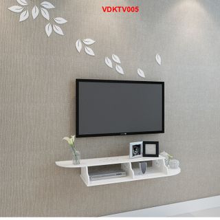 Kệ DVD treo tường kết hợp họa tiết trang trí